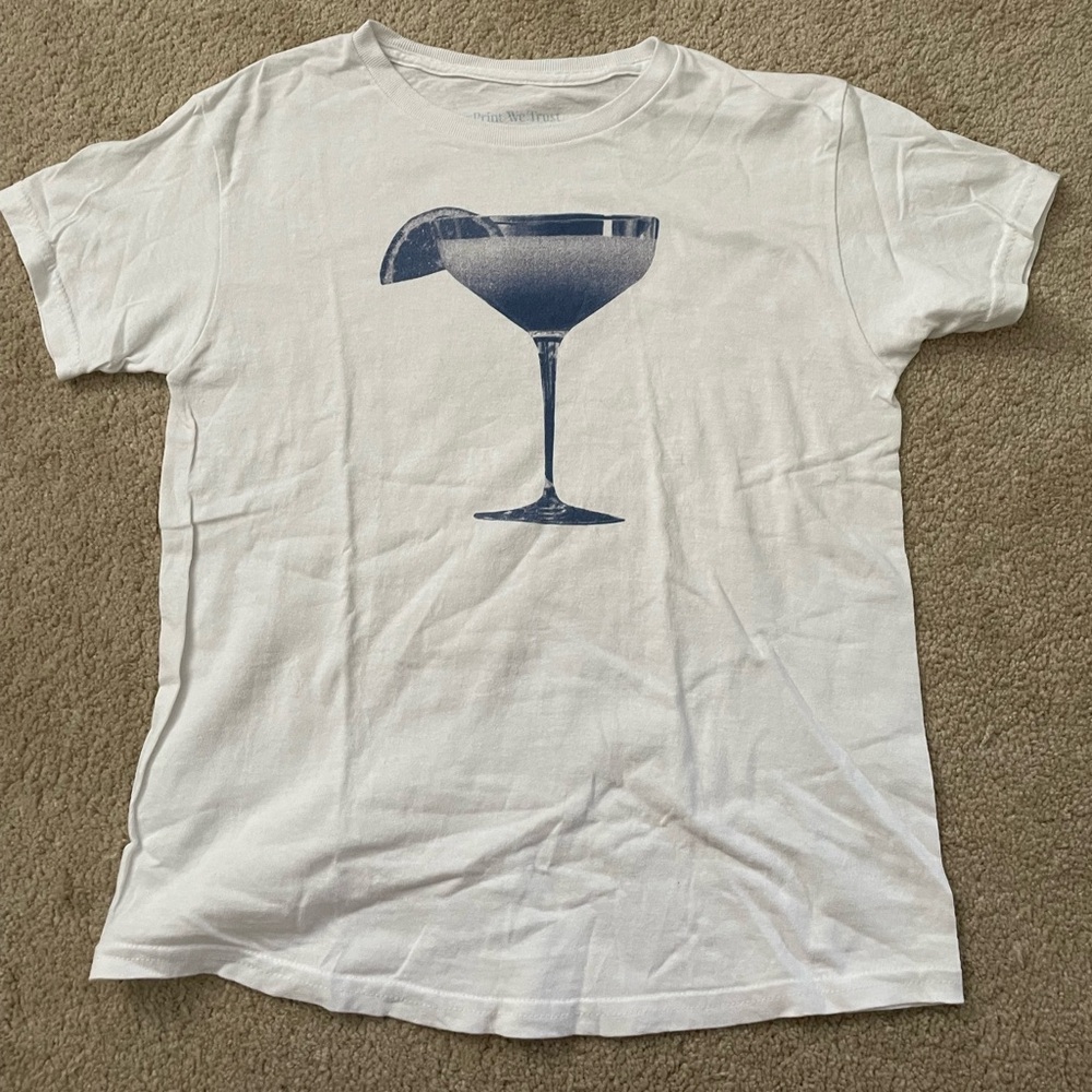 Blue Martini In Print We Trust Graphic Tee